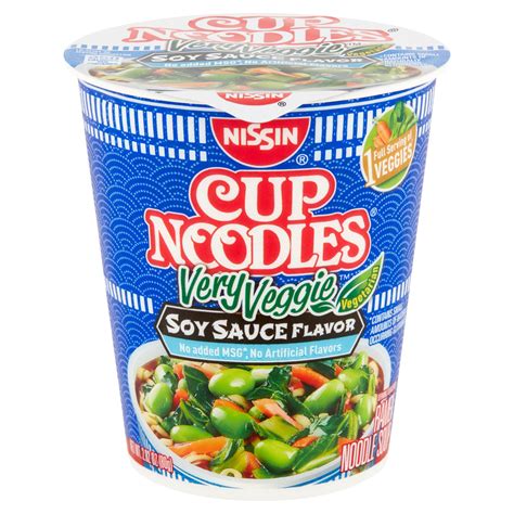 Nissin The Original Cup Noodles Very Veggie Soy Sauce Ramen Noodle Soup 2 82 Oz