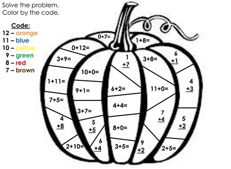 Pumpkin Math Worksheets