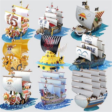 One Piece Luffy Shanks Boa Hancock Red Force Pirate Grand Ship Thousand Sunny Going Merry Diy