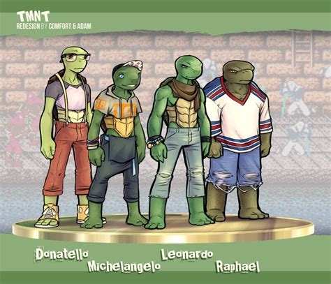 Artstation Tmnt Redesign Project Hero Shot And Exploration Comfort Love And Adam Withers