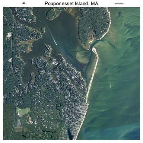 Aerial Photography Map Of Popponesset Island Ma Massachusetts