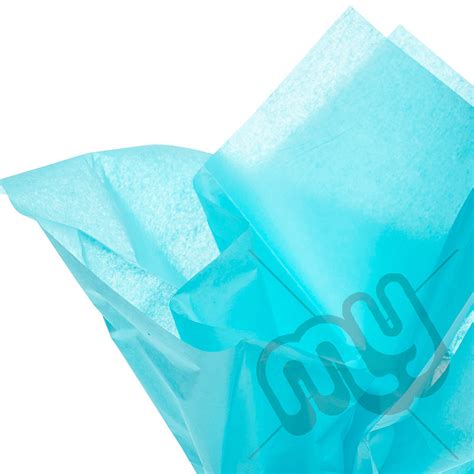 Turquoise Blue Tissue Paper 6 Sheets My Carrier Bag