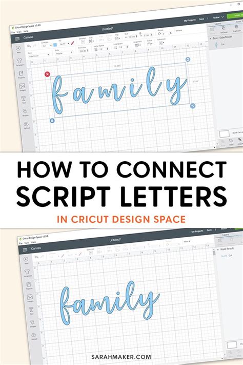 Learn How To Fix Cursive Letters And Connect Script Fonts In Cricut