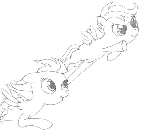 Rainbow Dash And Scootaloo Visual Fan Art Mlp Forums