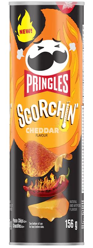 Pringles Scorchin Bbq Flavour Potato Chips