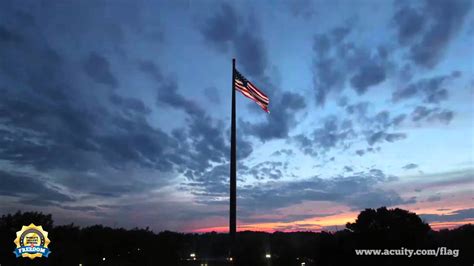 Raising a large flag on an external halyard flagpole. ACUITY's 400-Foot Flagpole - Veterans Day Tribute - YouTube