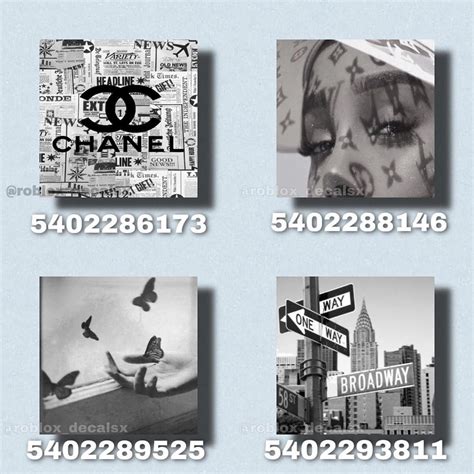 26 Bloxburg Picture Codes Aesthetic Black And White Iwannafile