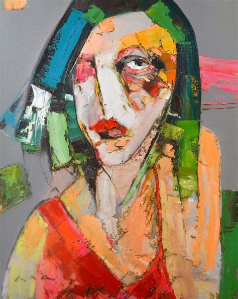 Expressionist Portrait Painting By Anastasiya Kimachenko Artmajeur