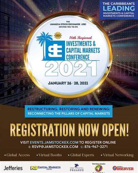 Jamaica Stock Exchange 16th Regional Investments And Capital Markets
