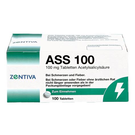 Ass 100 Tabletten 100 Stk Online Günstig Kaufen