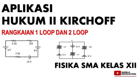 Aplikasi Hukum Kirchoff Analisis Rangkaian Loop Dan Loop