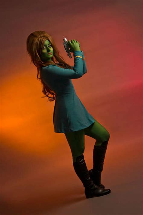Cosplay Of The Day Star Trek Orion Girl Goes Green
