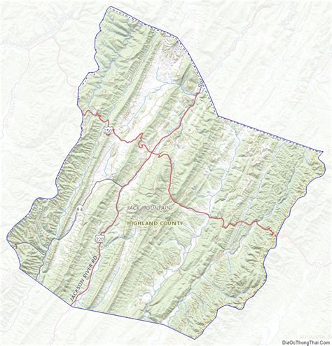 Map Of Highland County Virginia