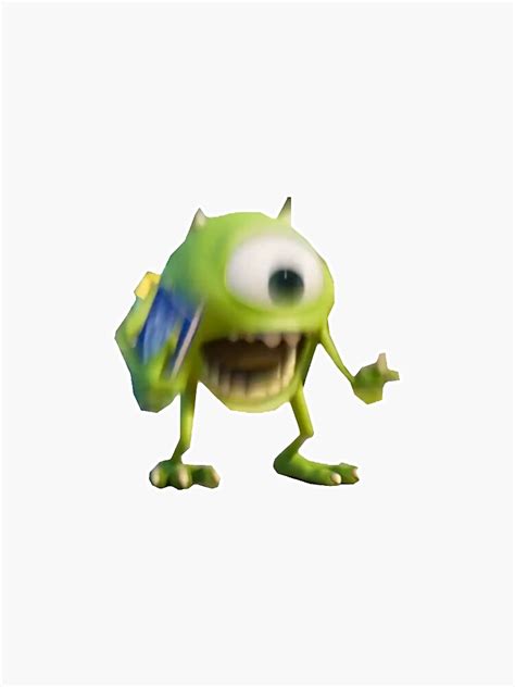 Mike Wazowski Freaking Out Sticker For Sale By Bryanttwl Redbubble