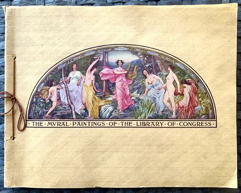 The Mural Paintings Of The Library Of Congress Very Good Soft Cover