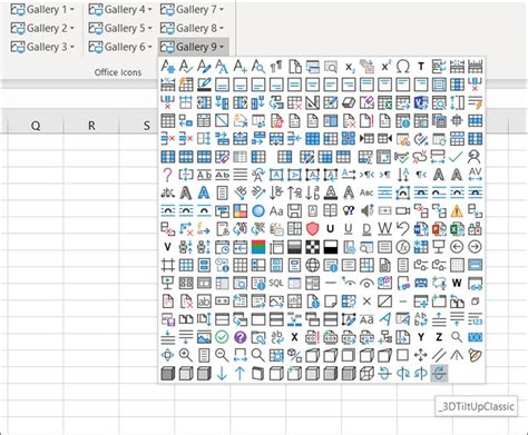 Excel Icons Codedocude Office 365