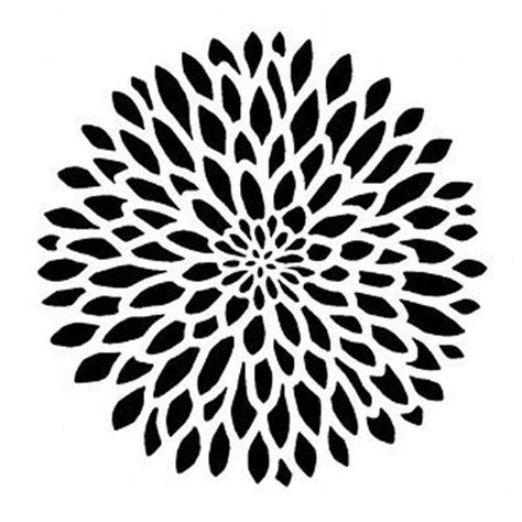 Chrysanthemum 190mm Mylar 6 8 12 Stencil Durable And Sturdynew