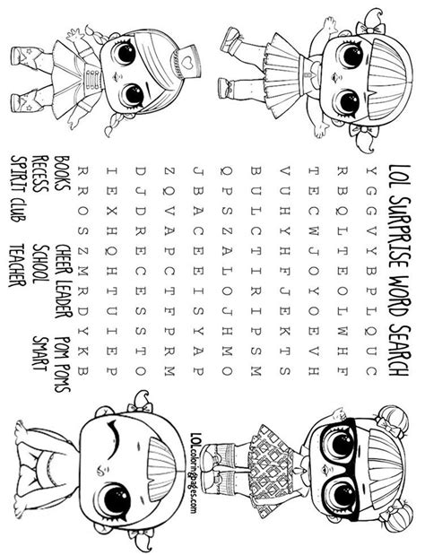 Activities Page 3 Lol Surprise Doll Coloring Pages Kitty