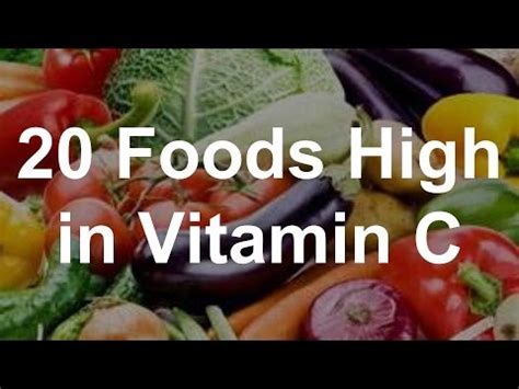 Foods High In Vitamin C Youtube