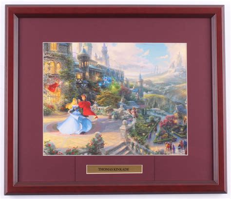 Thomas Kinkade Walt Disneys Sleeping Beauty 155x175 Custom Framed