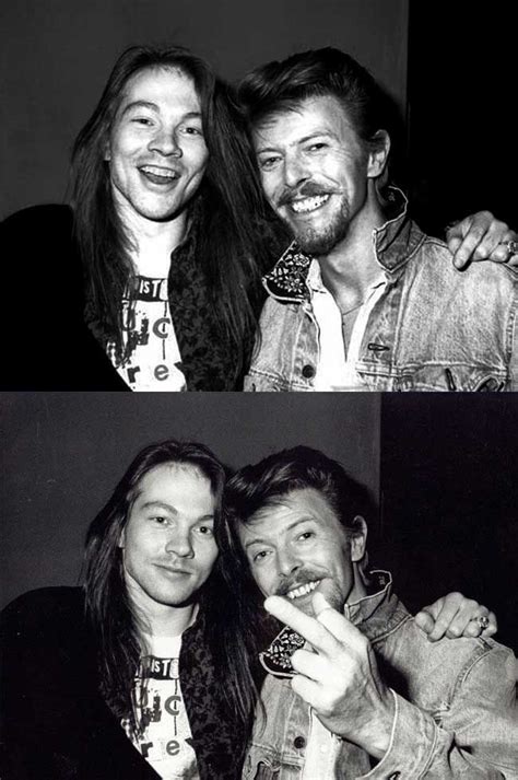 Axel Rose David Bowie Fascinating Photos Of Days Long Passed