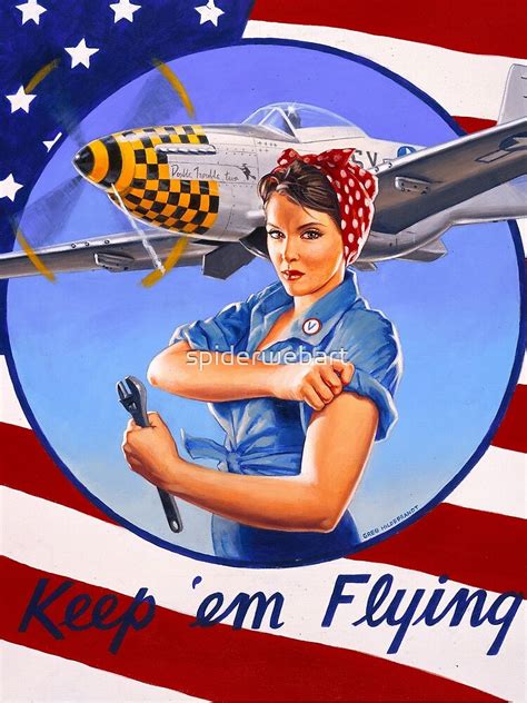 Keep Em Flying American Beauties Pin Up Art By Greg Hildebrandt T