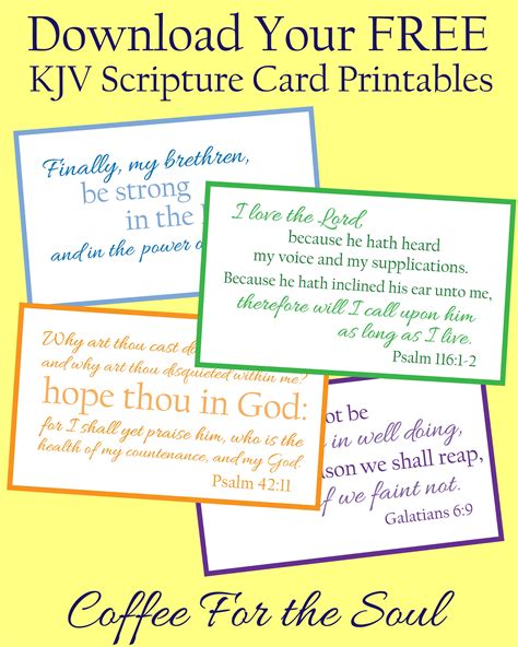 Free Printable Kjv Scripture Cards