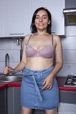 Allegra Poses Naked In Her Kitchen