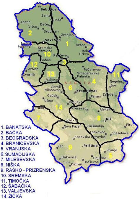 Saranire Mapa Srbije