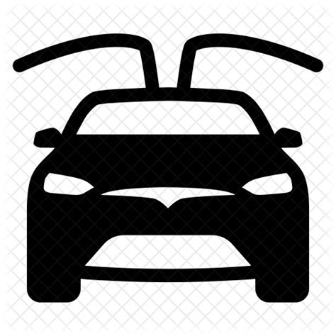 Free Tesla Model X Icon Of Glyph Style Available In Svg Png Eps Ai