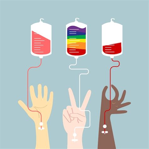 Ilustração Em Vetor Conceito De Doação De Sangue Vetor Grátis