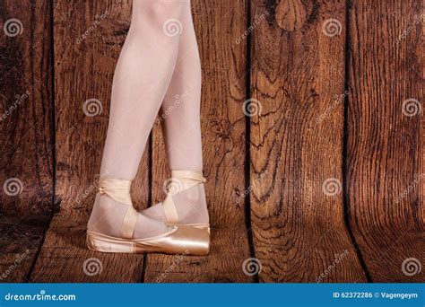 Fifth Position In Classical Ballet Ballet Pas Legs Of Ballerin Stock