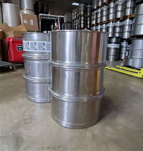 55 Gallon Used Stainless Steel Barrel Steel Barrel Stainless Steel