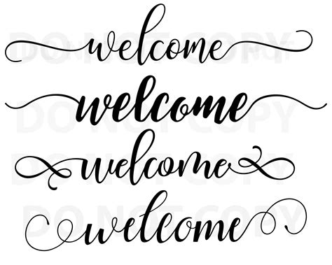 Welcome Sign Svg Bundle Quotes Svg File For Cricut Sayings Vector Art
