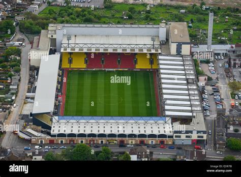 An Aerial View Of Vicarage Road Home Of Watford Football Club Stock