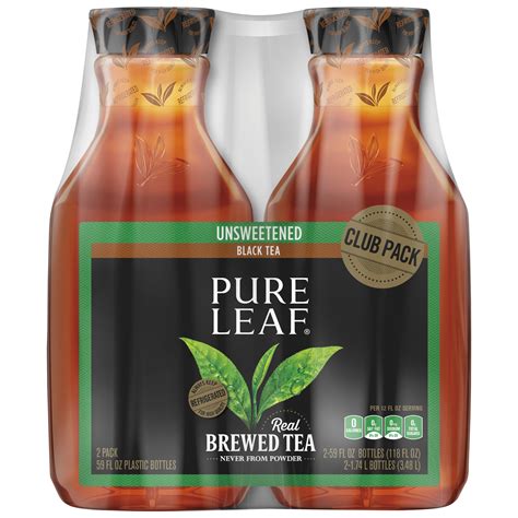 Pure Leaf Unsweetened Black Tea Real Brewed Tea Smartlabel