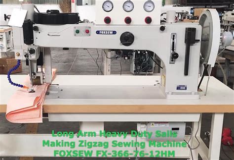 Long Arm Heavy Duty Zigzag Sewing Machine For Sail Making Foxsew