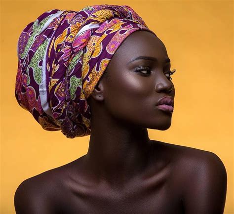 Head Wrap Turban African Black Skin Beauty Fashion Melanin Portrait Photography