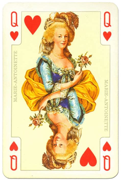 Playingcardstop1000 Queen Of Hearts France Royal Playing Cards Deck