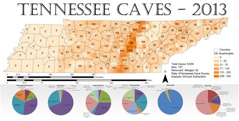 Tennessee Cave Density 2013 Source Chuck Maps On The Web