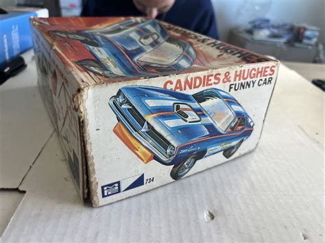 Mpc Candies And Hughes Plymouth Barracuda Funny Car Box Just Box Circa
