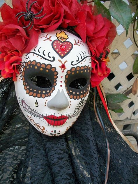 Items Similar To Dia De Los Muertos Beautiful Catrina Mask Titled