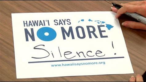 Hawaii Says No More Domestic Violence Sexual Assault Awareness Campaign