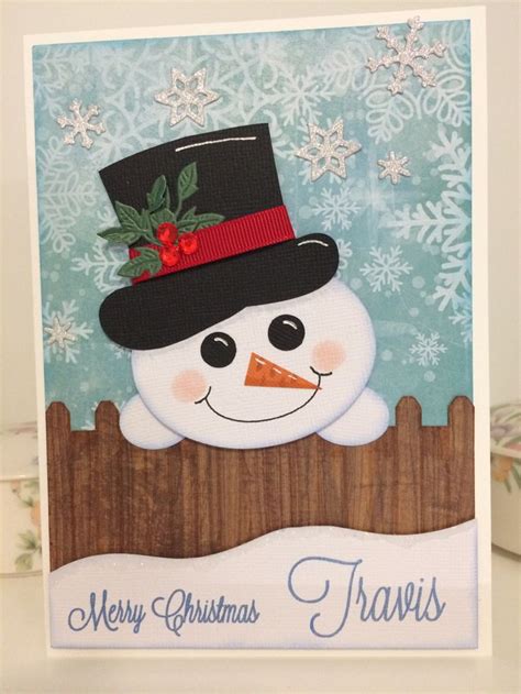 snowman handmade cards great christmas greetings