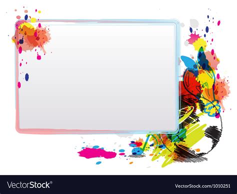 Abstract Art Design With Frame Royalty Free Vector Image
