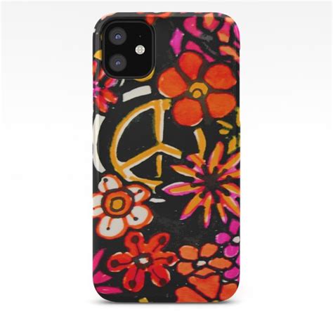 Some flowers that mean love also represent friendship, loyalty and appreciation. Peace Love and Flower Power iPhone Case by rokinronda ...