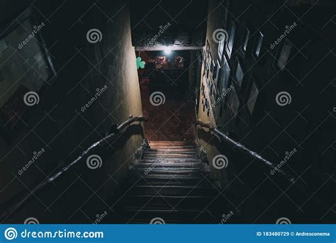 Scary Stairs Royalty Free Stock Image 43940884