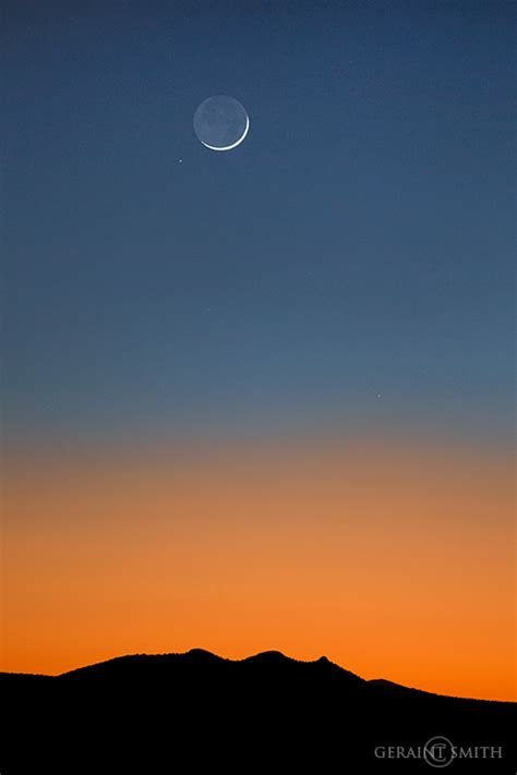 Three Peaks Sunset Crescent Moon Geraint Smith Photography