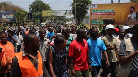 Malawians Protest High Cost Of Living Alleged Corruption