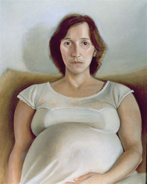 Nancy Pregnant 1980 Oil On Canvas Photograph By Tomar Levine